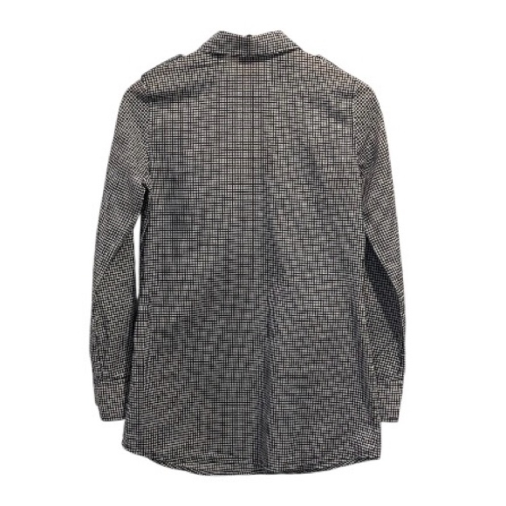 Tory Burch Navy & White Polka Dot Print Button Down Blouse, Long Sleeve, Size 6 - Picture 2 of 15